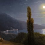 Крымское побережье лунной ночью