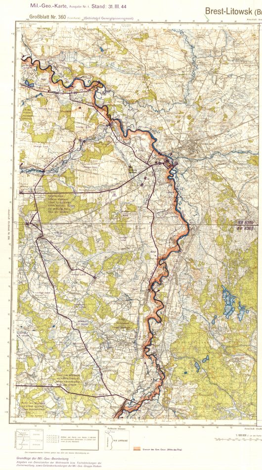 Mil.-Geo.-Karte Generalgouvernement 1:100,000 (1944)